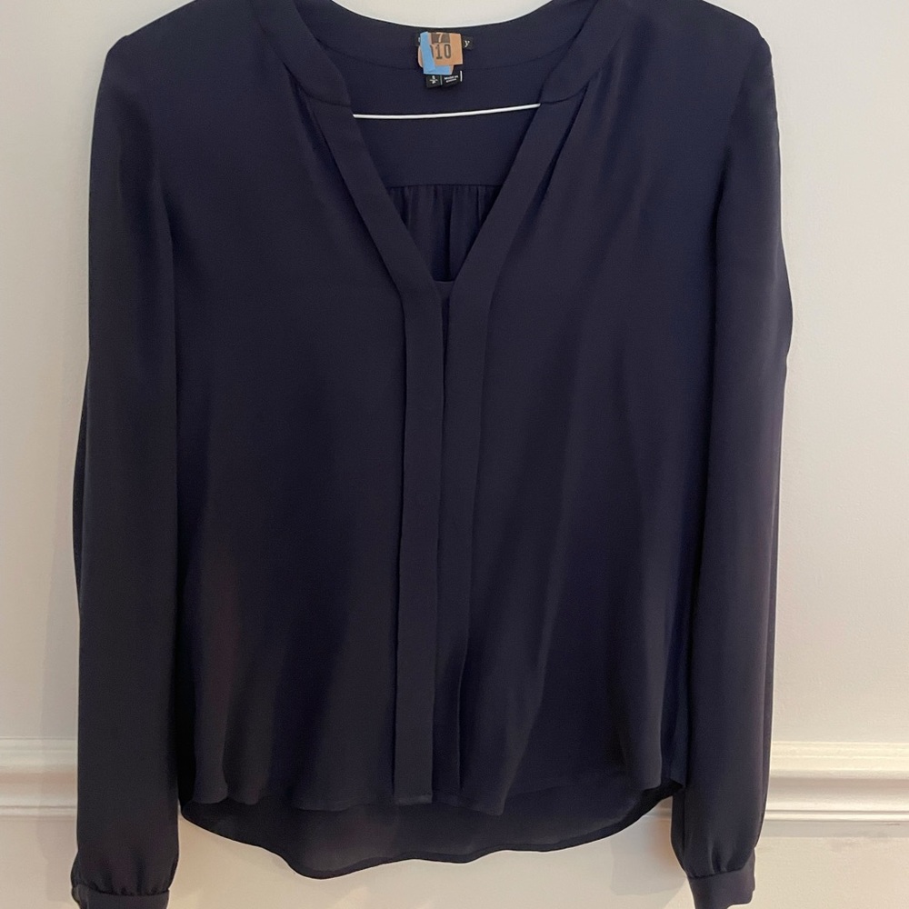 Navy Theory Blouse